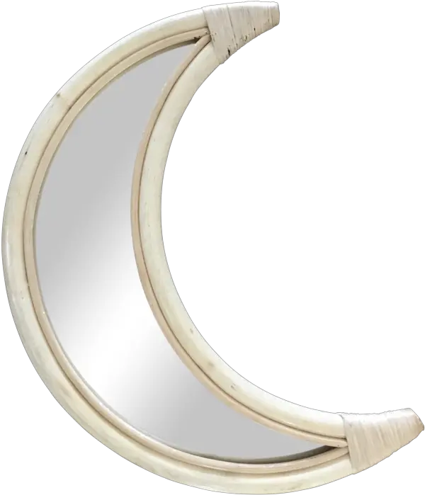 Rattan Mirror Crescent Moon Pre Order Item U2013 Hunter U0026 Nomad Rattan Moon Mirror Png Crescent Moon Transparent