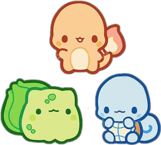 Freetoedit Cute Kawaii Pokemon Minimalism Design Style Cute Kawaii Pokemon Png Bulbasaur Transparent