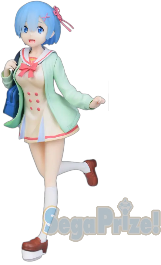 Details About Prize Figure Rem Student Re Zero Sega Rem Student Figure Png Rem Re Zero Png