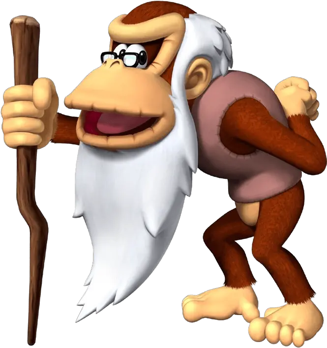 Why Be Cranky About Donkey Kong Country Tropical Freeze Donkey Kong Grandpa Png Donkey Kong Png