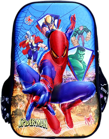 Spiderman Cartoon Backpack Png