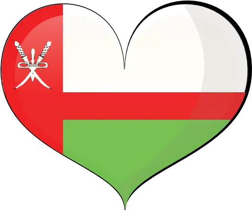 Oman Heart Flag Clipart Oman Flag Png Oman Flag Png