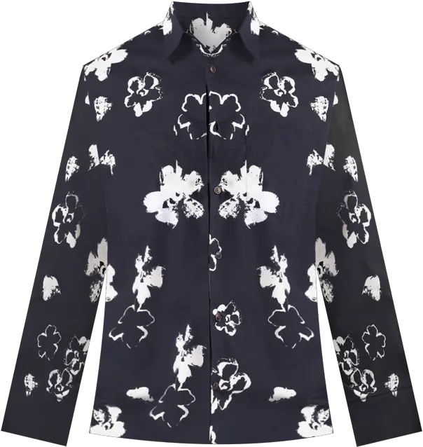 Ted Baker Sevlo Cotton Magnolia Print Button Down Shirt Long Sleeve Png Ted Baker Icon