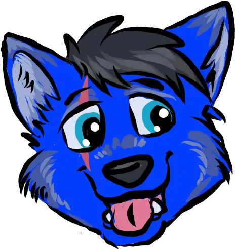 Free Discord Iconemoji Bluwolf By Hexxkat Fur Affinity Png Discord Icon Pictures