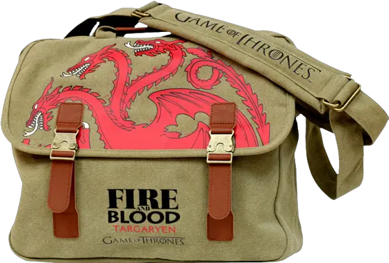 Targaryen Sigil Canvas Messenger Bag Game Of Thrones Canvas Messenger Bag Png Targaryen Sigil Png