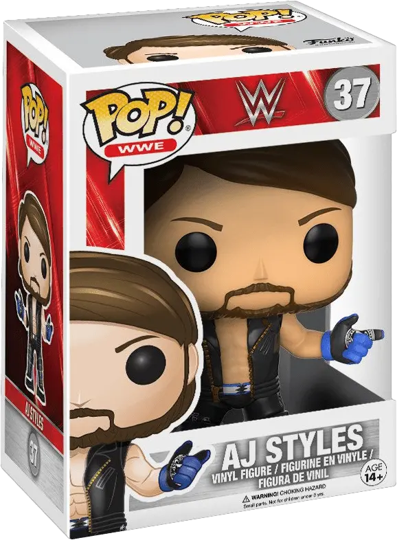 Aj Styles Png Funko Pop Wwe Aj Styles Pop Vinyl Wwe John Funko Aj Styles Aj Styles Logo Png