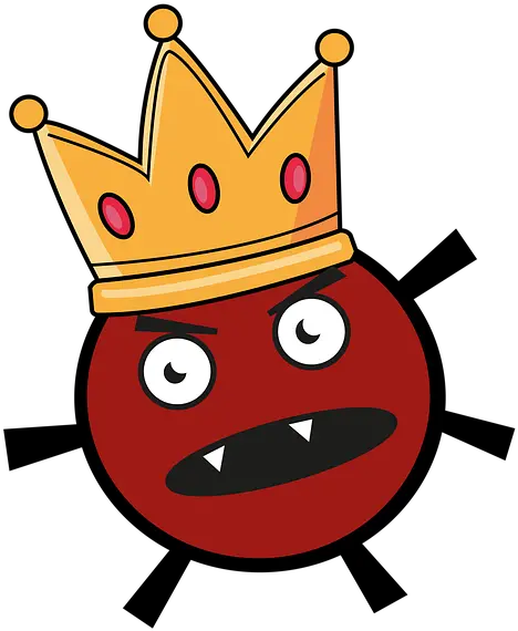 Virus Angry Crown Free Image On Pixabay Imagenes De Virus Animadas Png Crown Transparent Image