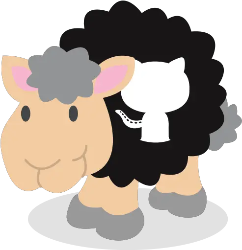 Sheep Github Social Network Icon Free Download Cartoon Facebook Icon Png Git Hub Icon