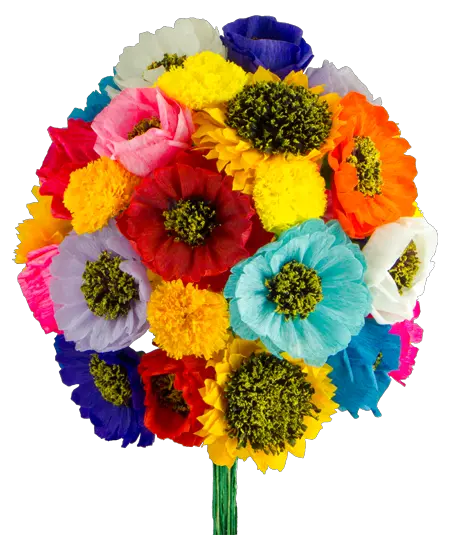 Download Mexican Paper Flowers Traditional Mexican Paper Flowers Png Mexican Flowers Png