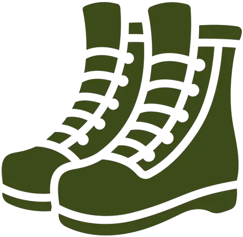 Soldier Combat Boot Pair Transparent Png U0026 Svg Vector Round Toe Hiking Boot Icon