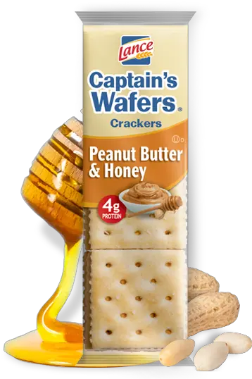 Captainu0027s Wafers Peanut Butter U0026 Honey Lance Peanut Butter And Honey Crackers Png Peanut Transparent