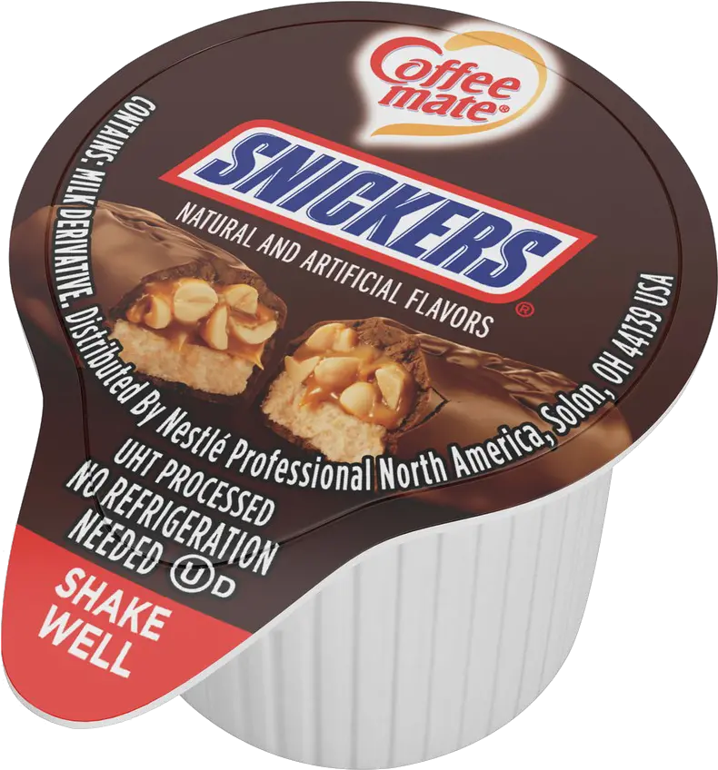 Coffee Creamer Singles Snickers Mate Chocolate Png Snickers Logo Png