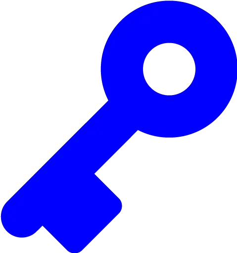 Blue Key 6 Icon Free Blue Key Icons Black Key Icon Png Vi Icon