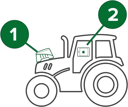 Ontrak Agricultural Gps System With Simple App Control Dot Png Driver Parallel Lines Icon Download