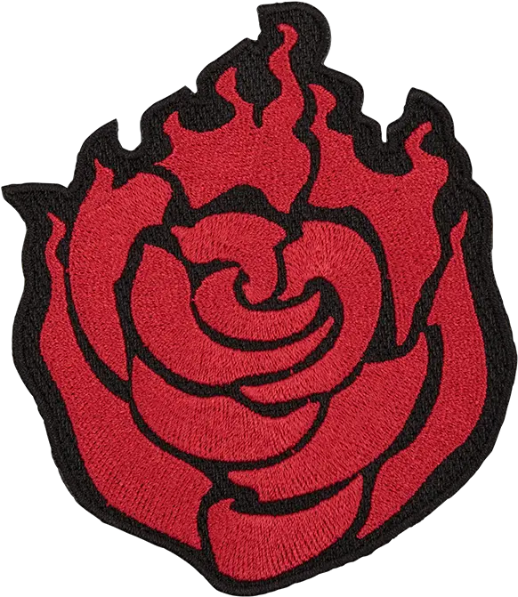 Rwby Ruby Rose Emblem Cosplay Patch U2013 Rooster Teeth Store Summer Rose Rwby Symbol Png Rooster Teeth Logo