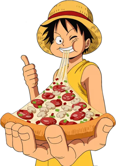 One Piece Luffy One Piece Eating Png One Piece Png