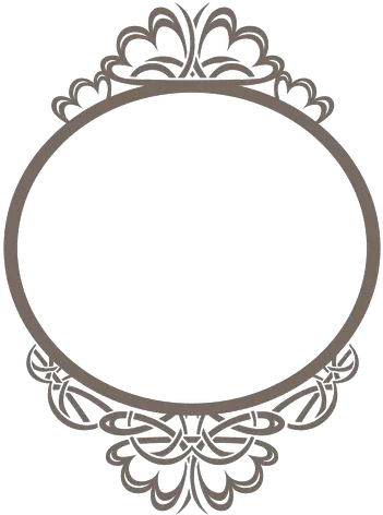 Decorative Rounded Ornate Frame Transparent Png U0026 Svg Ornate Frame Circle Vector Mirror Frame Png