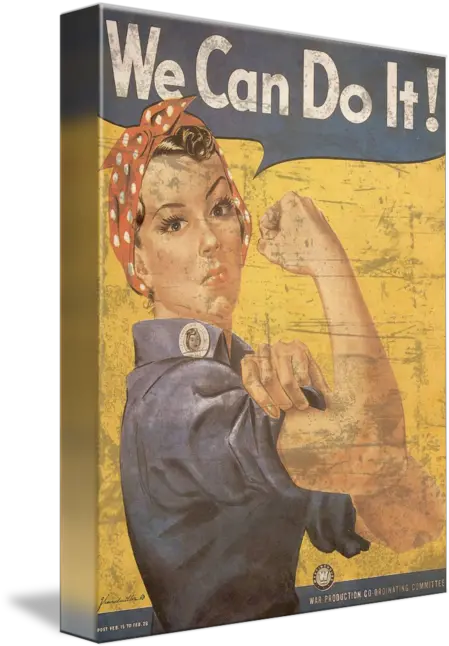 Howard Miller We Can Do It Rosie The Riveter By Leo Kl We Can Do It Ww2 Poster Png Rosie The Riveter Png