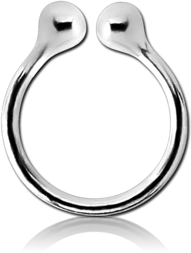 Sterling 925 Silver Illusion Nose Ring Shining Light Body Body Jewelry Png Nose Ring Png