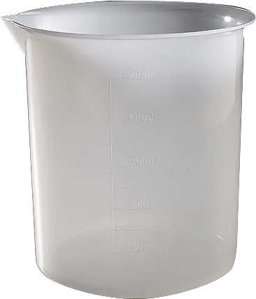 Plastic Beaker Polypropylene 5000 Ml 5l Plastic Beaker Bread Pan Png Beaker Png