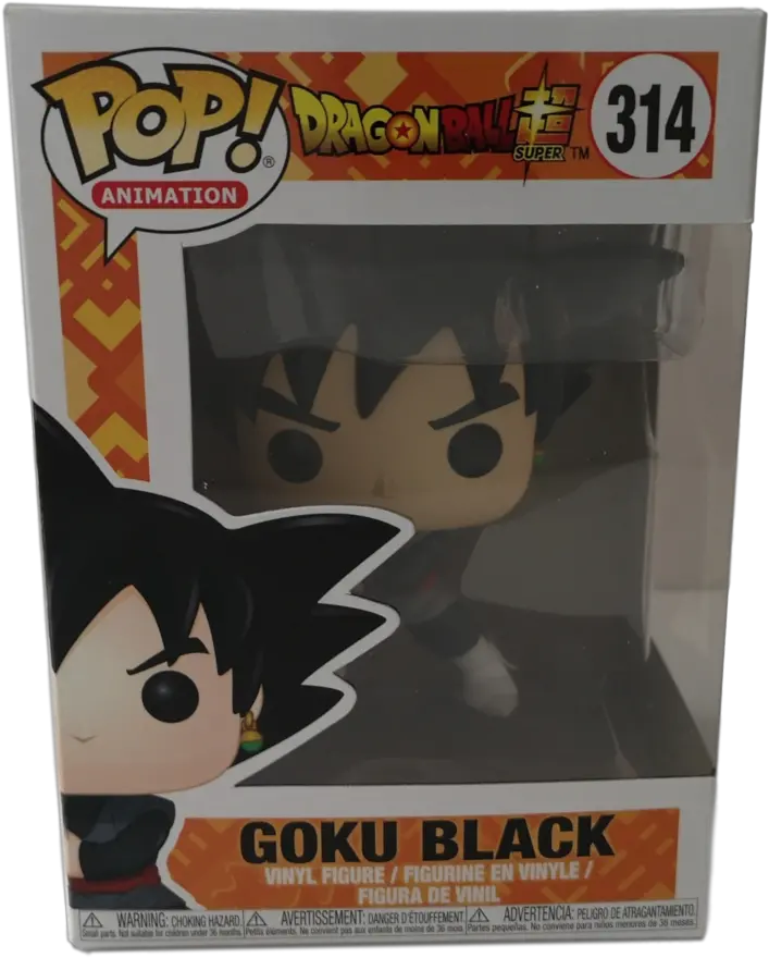 Pop Animation 314 Dragon Ball Super Goku Black Vinyl Figure Funko Pop Goku Super Saiyan Rose Png Goku Black Png