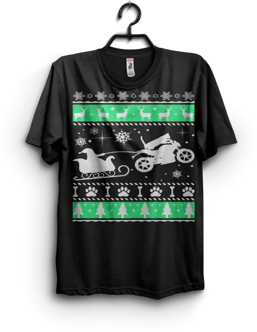 Motocross Cat Santa Sleigh Graphic T Shirt Design Design Christmas T Shirt Ideas Png Santa Sleigh Png