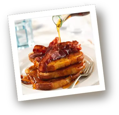 Classic French Toast With Bacon Maple French Toast Bacon Maple Syrup Png French Toast Png