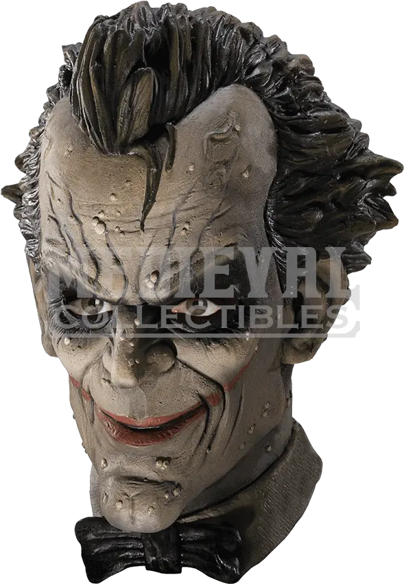 Download Arkham Joker Deluxe Vinyl Mask Joker Arkham Mask Arkham City Joker Mask Png Joker Mask Png