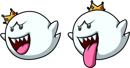 Super Mario King Boo Cursor Paper Mario King Boo Png King Boo Png