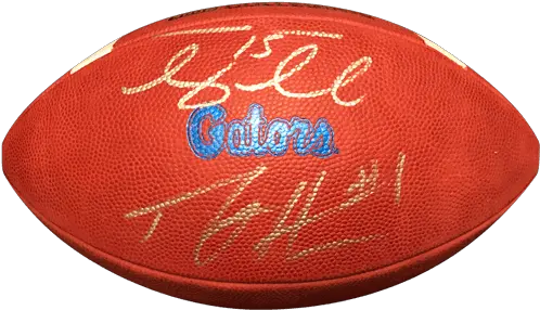 Tim Tebow And Percy Harvin Autographed Png Florida Gators