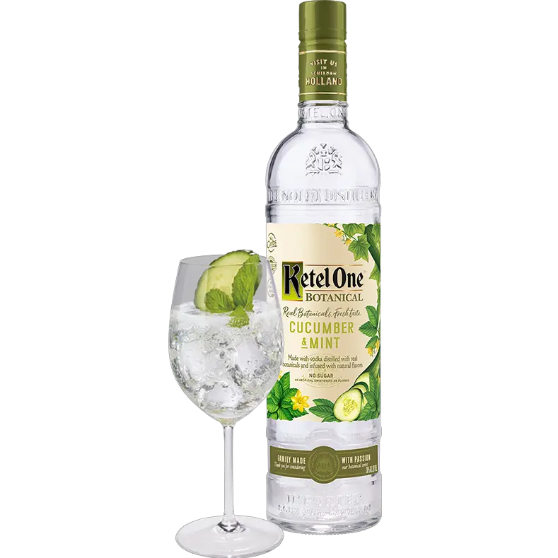 Ketel One Botanical Cucumber U0026 Mint Real Botanicals Fresh Ketel One Botanical Cucumber And Mint Png Mint Transparent