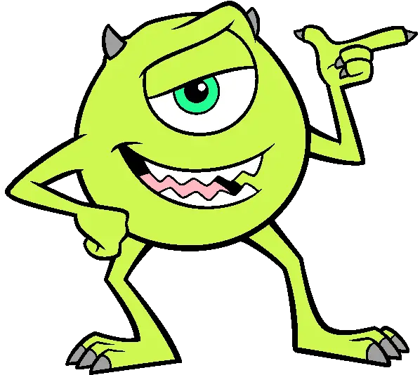 Monster Clipart Mike Wazowski Mike Wazowski Drawing Easy Png Mike Wazowski Png