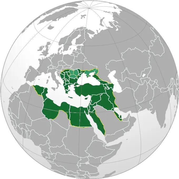 Fileottoman Empire Largest Borders Mappng Wikimedia Commons Ottoman Empire At Its Height Modern Border Png