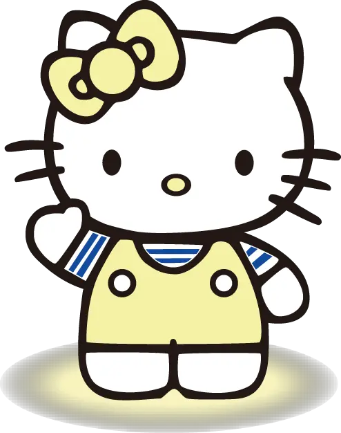 Hello Kitty Sentada Png