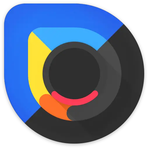 Blackdrop Icon Pack Blackpixelteardropddt 51 Apk Aapks Dot Png Teardrop Icon