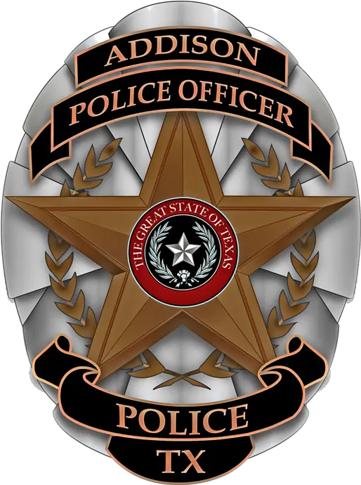 Police Addison Texas Addison Tx Police Department Png Police Badge Png