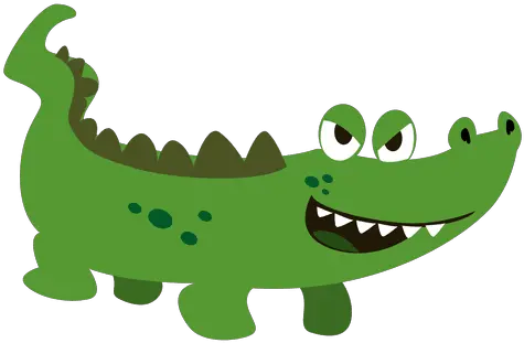 Vector Alligator Background Transparent Cartoon Alligator Clear Background Png Alligator Transparent Background