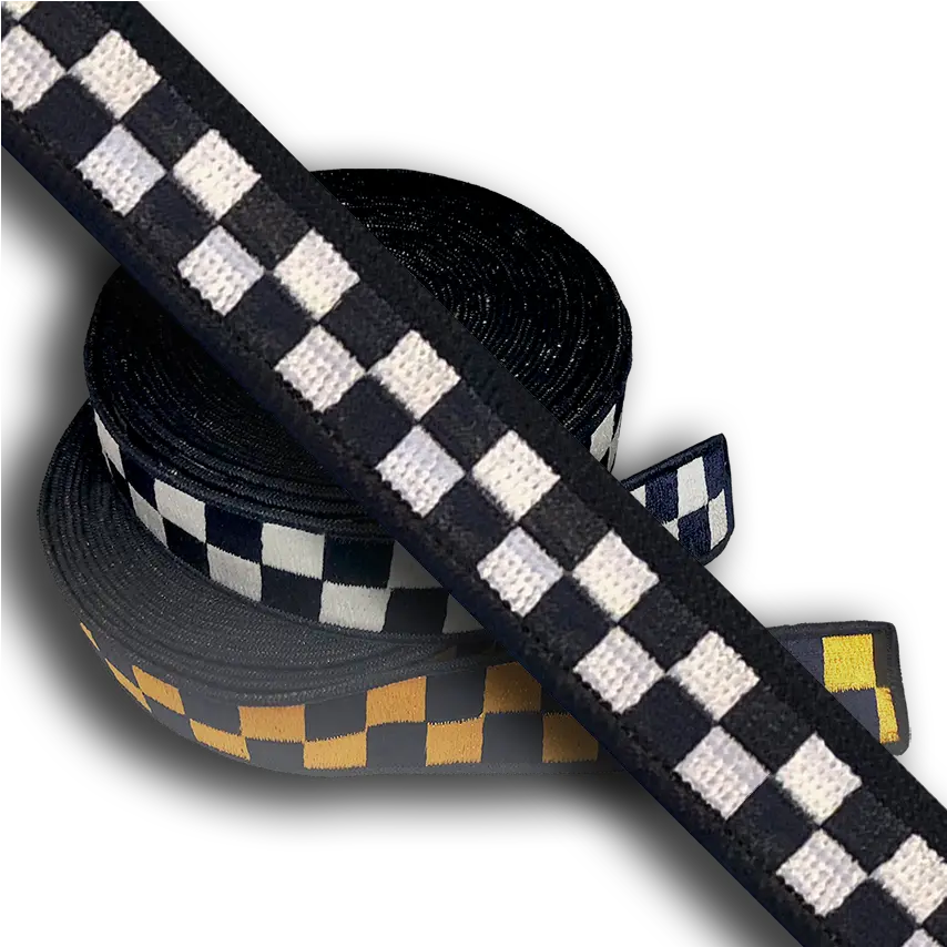 Chicago Police Checker Sillitoe Tartan Hatband Material Navy U0026 White Size 75 Sillitoe Tartan Png Checker Pattern Png