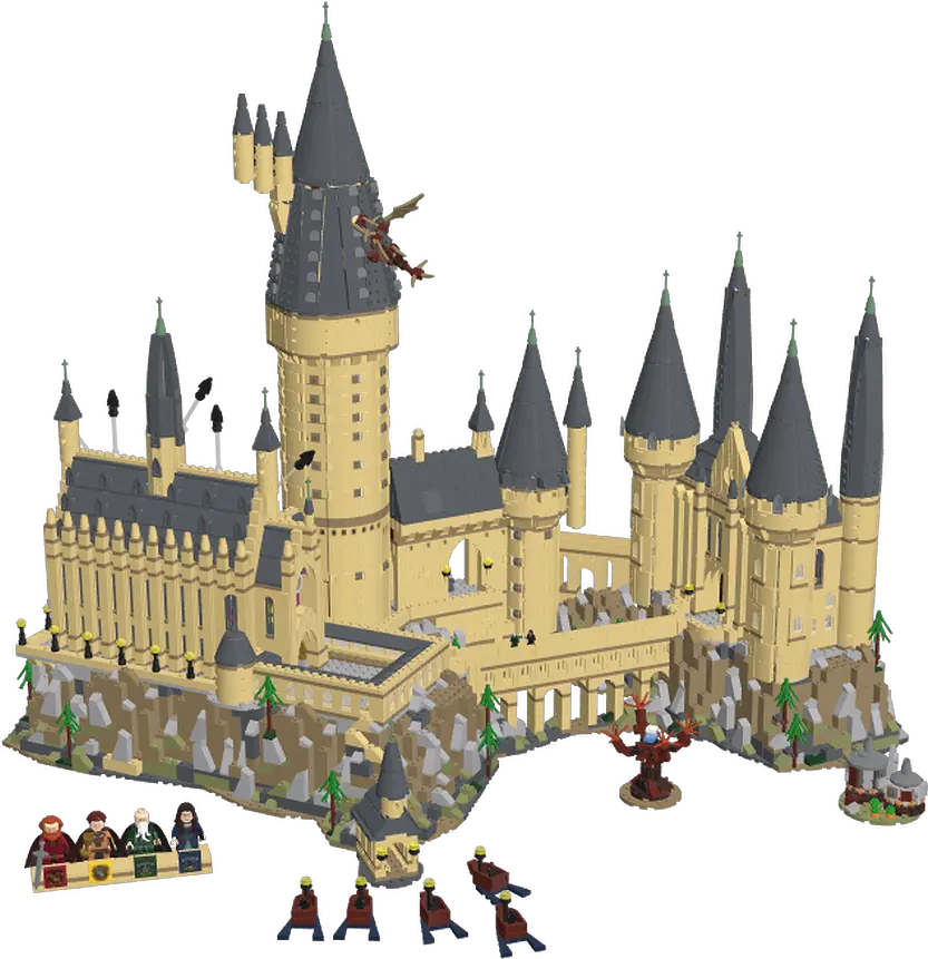 Film Middle Ages Popular Culture Collectable Harry Potter Transparent Lego Hogwarts Castle Png Hogwarts Png