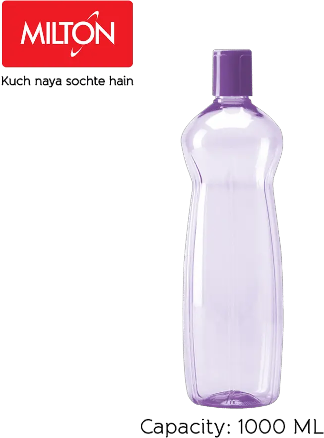 Milton Pacific Pet Fridge Plastic Water Bottle Purple 1 L Milton Intelligent Homeware Png Plastic Water Bottle Png