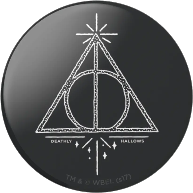 Popsockets Popgrip Deathly Hallows Swappable Phone Grip In Popsocket Harry Potter Png Deathly Hallows Png