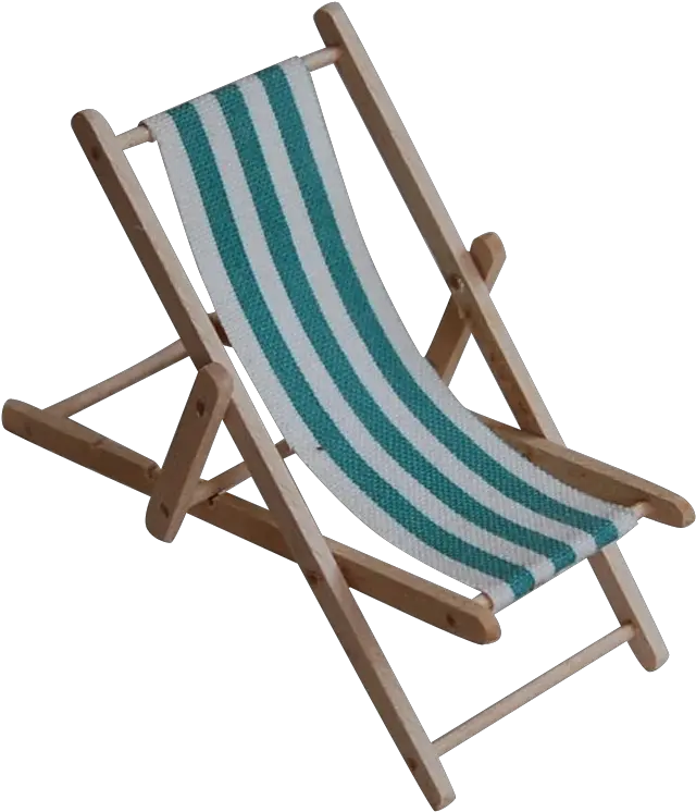 Tiny Dollhouse Slingback Beach Or Lawn Chair Clipart Full Transparent Background Lawn Chair Transparent Png Beach Chair Png