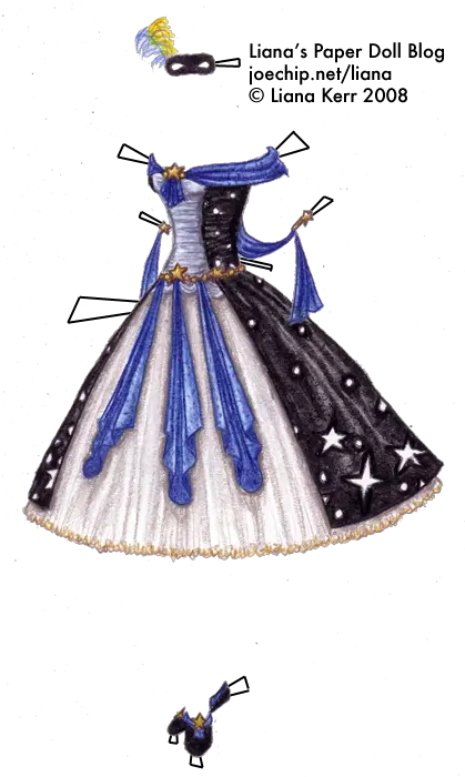 Phantom Of The Opera Lianau0027s Paper Dolls Masquerade Dress Sketches Png Phantom Of The Opera Mask Png