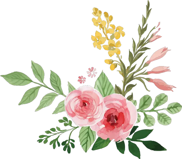 Succulent Clipart Bouquet Watercolor Flowers Transparent Background Png Succulent Transparent Background