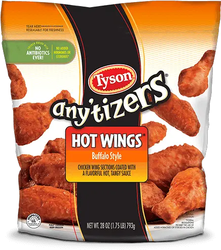 Buffalo Chicken Hot Wings Tyson Brand Png