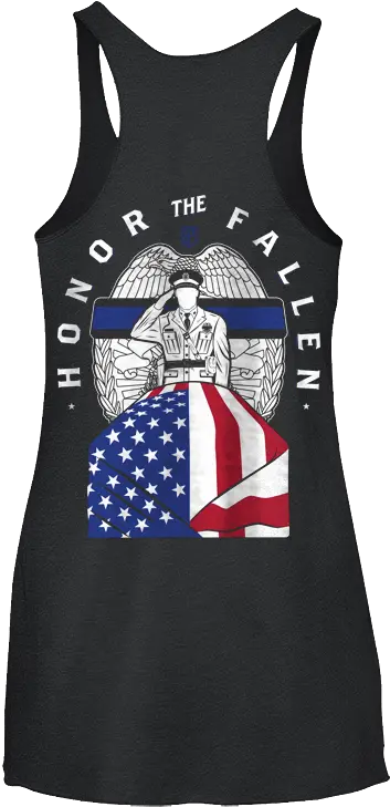 Honor The Fallen Tank Top Thin Blue Line Police Edition Active Tank Png Thin Blue Line Png