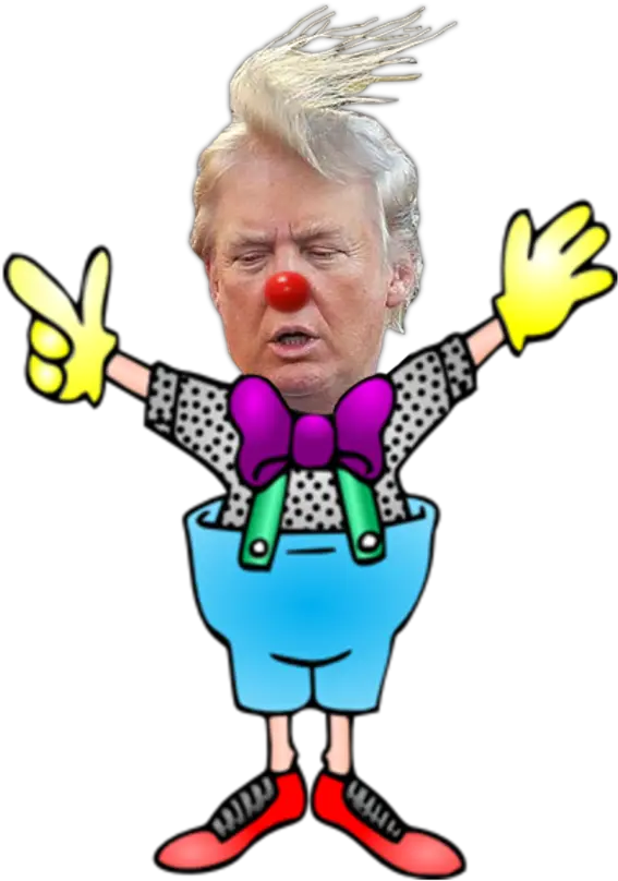 Clown Bigot Donald Trump President Of The Usa Transparency Donald Trump As A Clown Png Trump Png