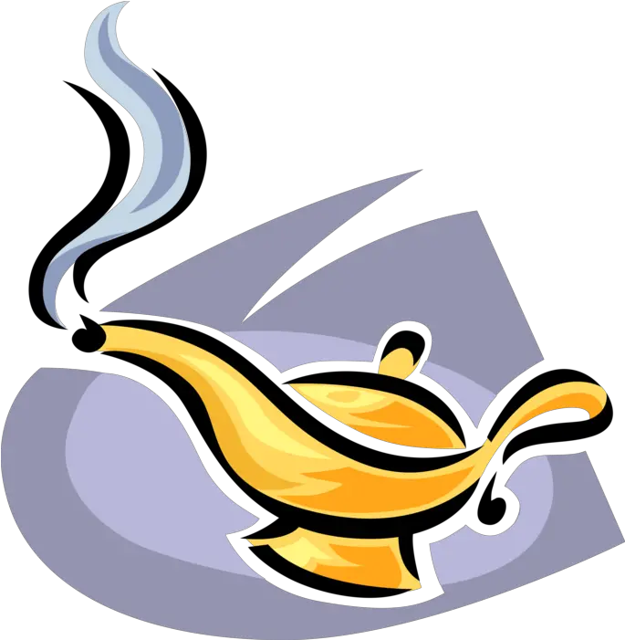 Mythological Aladdinu0027s Lamp Vector Image Magical Lamp Clip Art Png Genie Lamp Icon