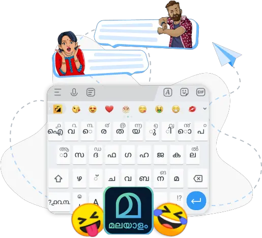 Download Manglishmalayalam Typing Bharat Keyboard Sticker Png On Screen Keyboard Icon