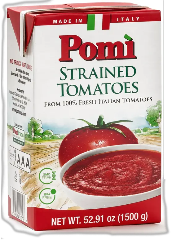 Pomì Strained Tomatoes 750 G Pomi International Pomi Tomatoes Png Tomatoe Png